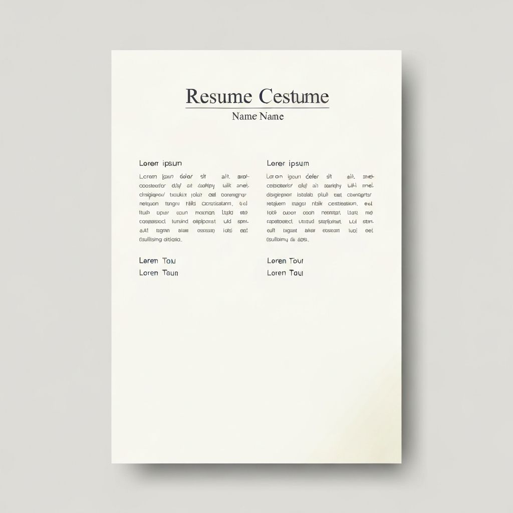 Executive CV template